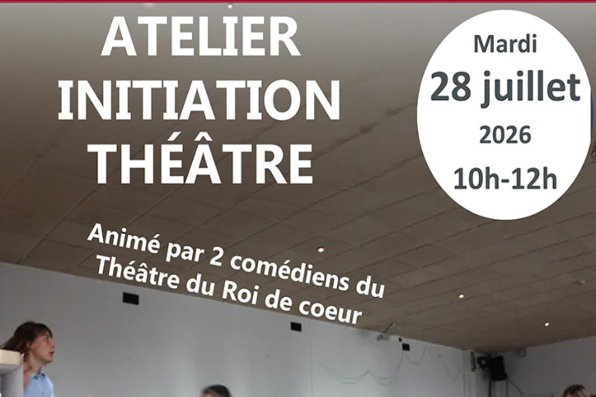 Atelier initiation au théâtre animé par deux comédiens du Théâtre du Roi de Cœur