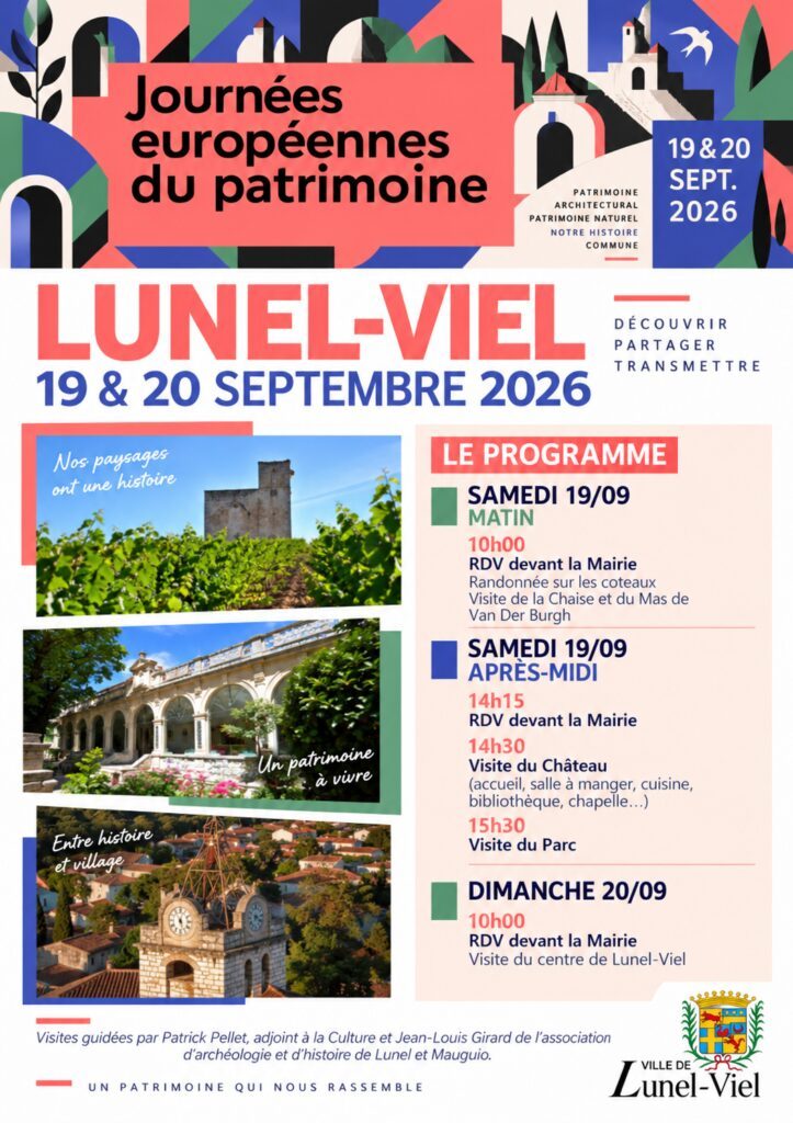 JEP - LUNEL-VIEL - VISITE DU CENTRE VILLE