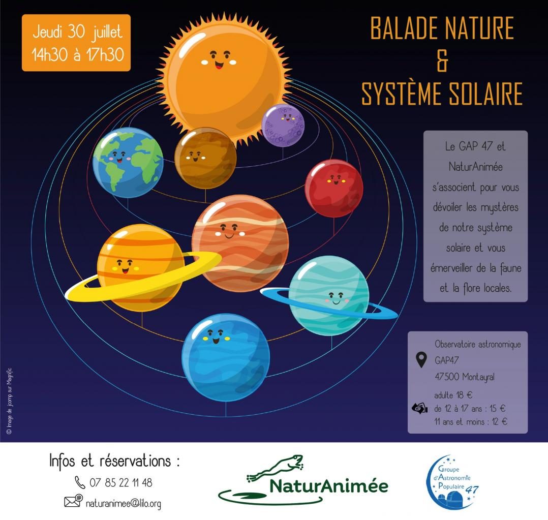 Balade nature et système solaire