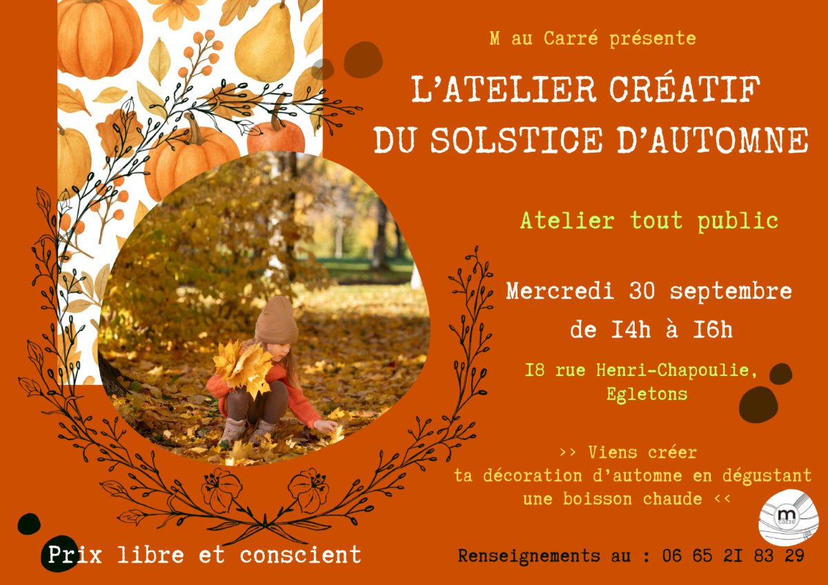 Atelier créatif  du solstice d'automne