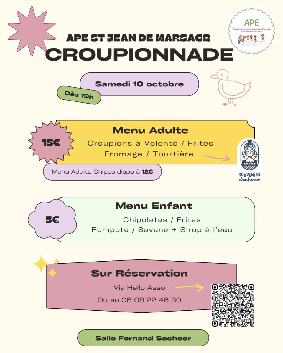 Croupionnade de l'APE de St Jean de Marsacq
