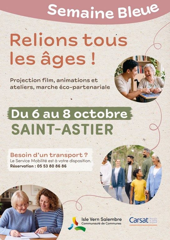 Semaine Bleue : animations et ateliers