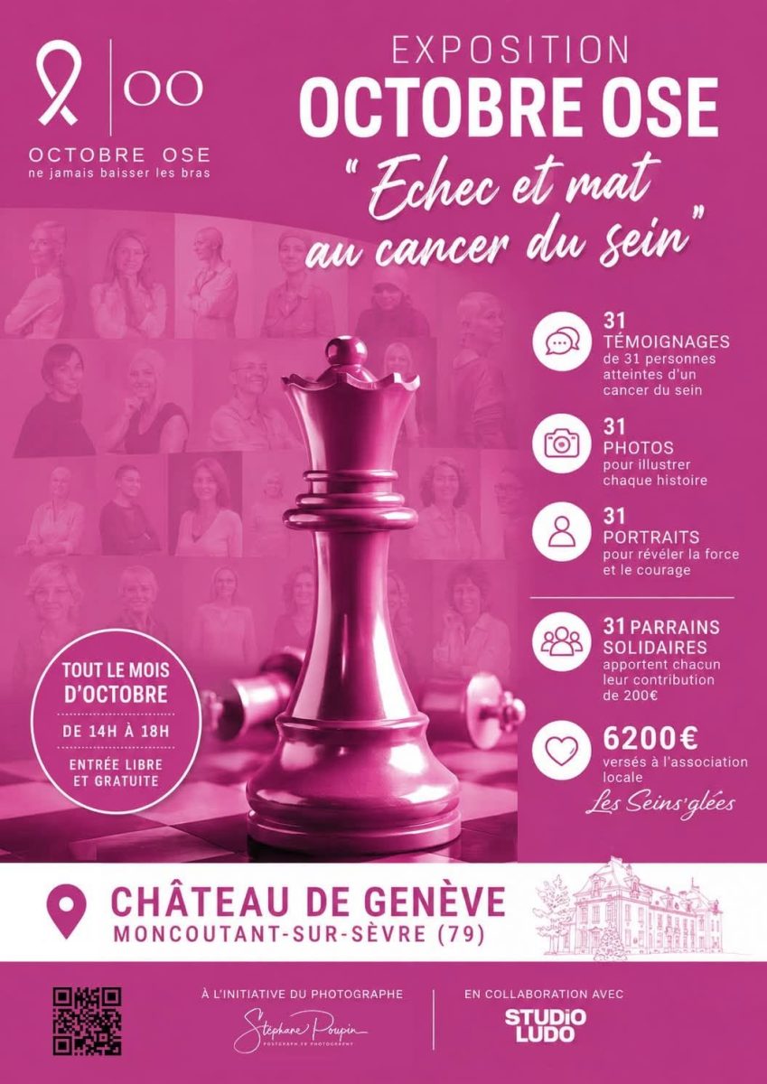 Octobre Rose - Exposition "Echec et mat au cancer du sein"
