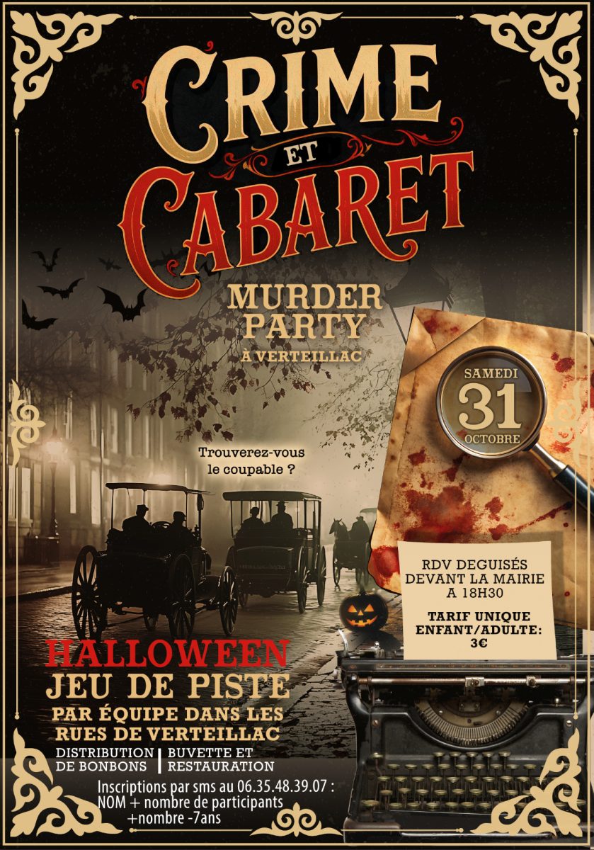 Soirée Halloween : Crime & cabaret