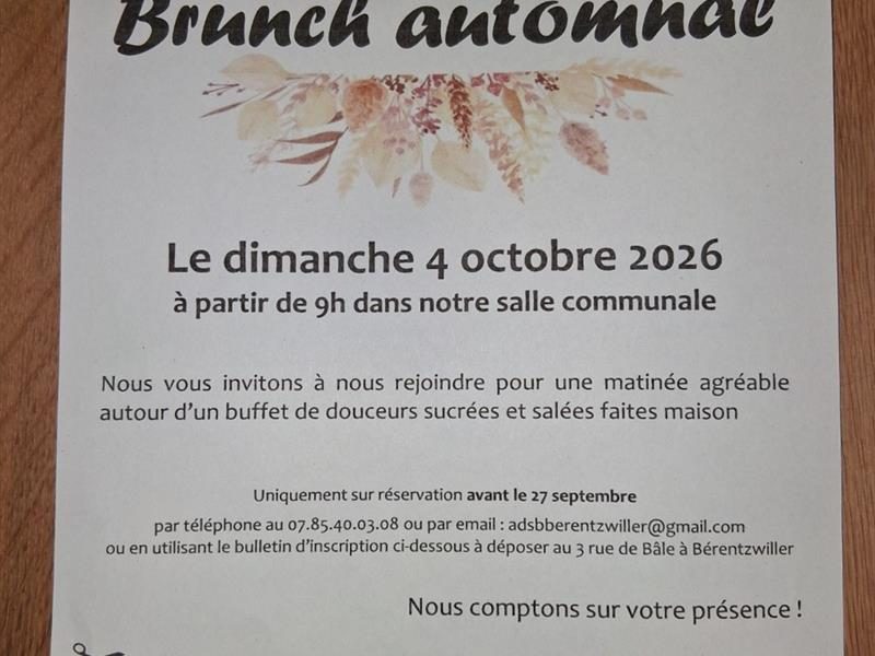 Brunch automnal à Bérentzwiller