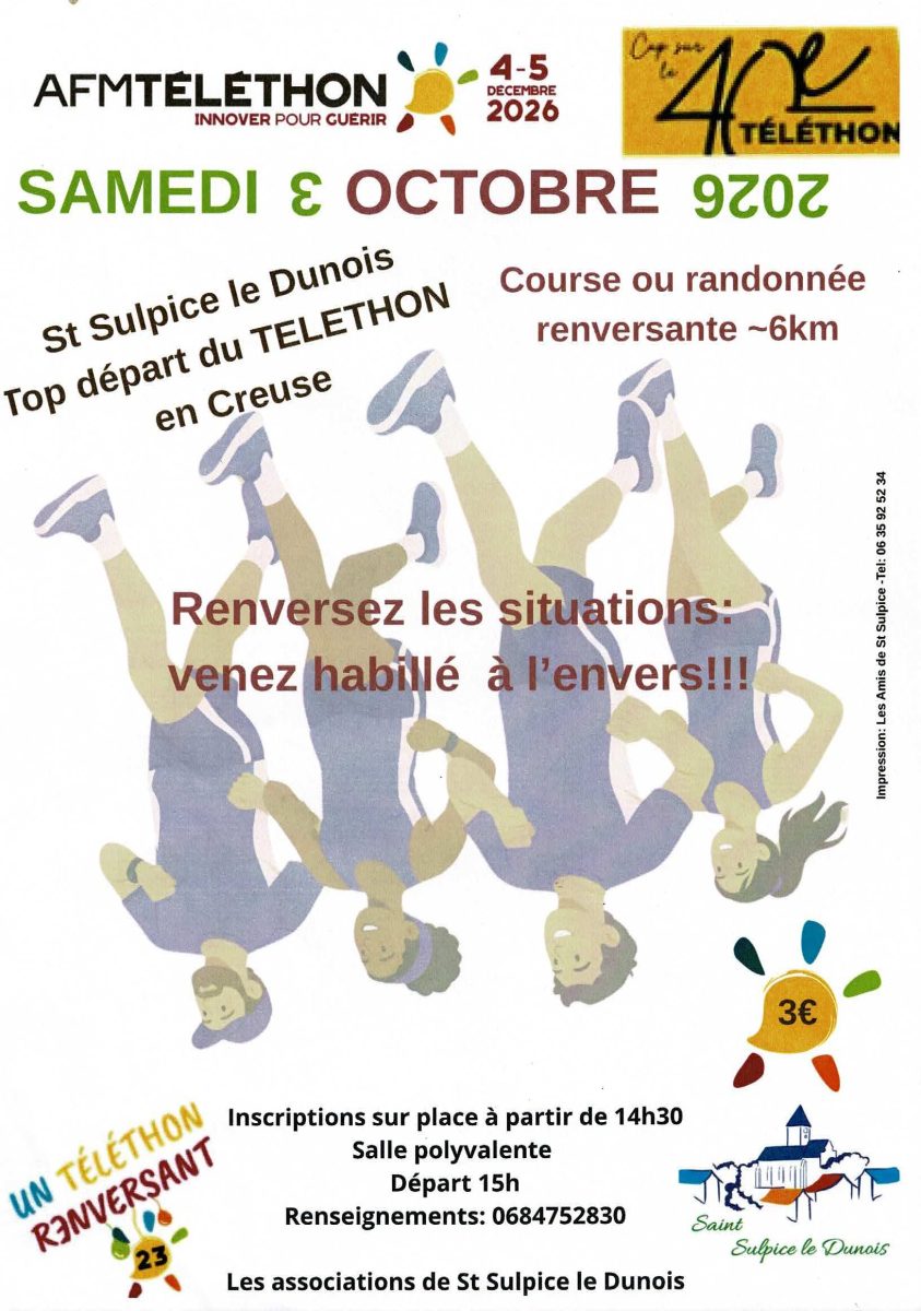 Course ou randonnée renversante