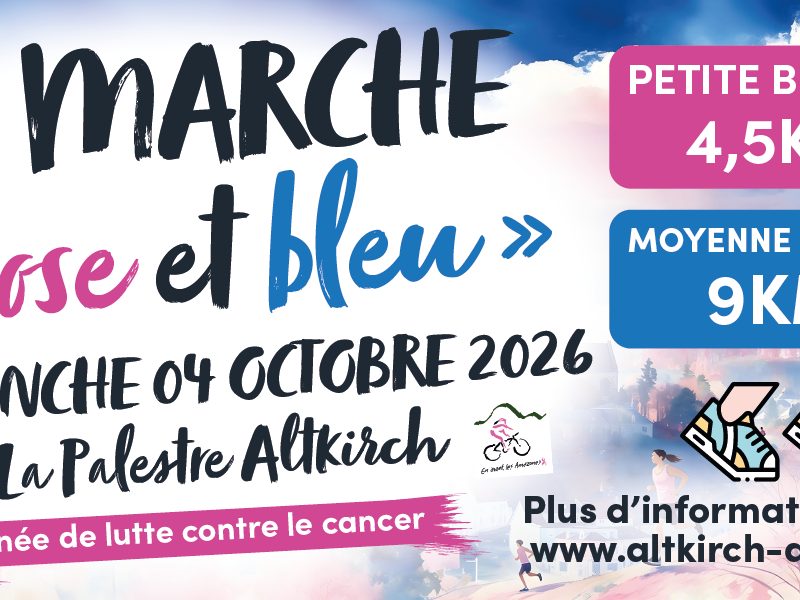 La marche rose et bleu - Journée de lutte contre le cancer