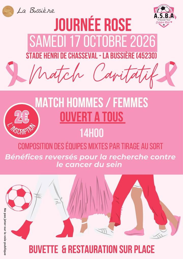 Octobre rose - Match de football caritatif