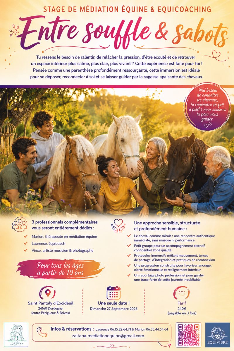 Stage de médiation équine & équicoaching