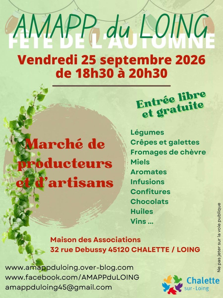 Fête de l'automne : Marché des producteurs et d'artisans