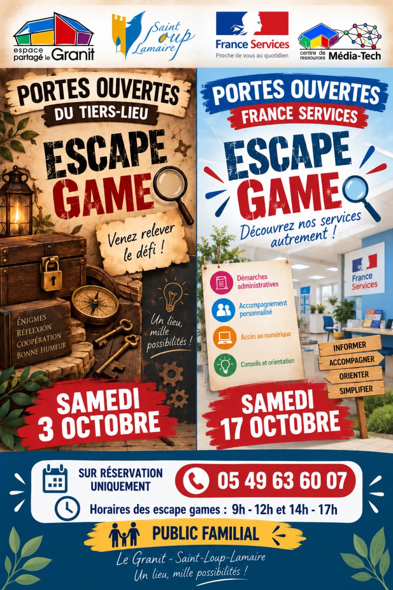 Portes ouvertes France Services - Escape Game
