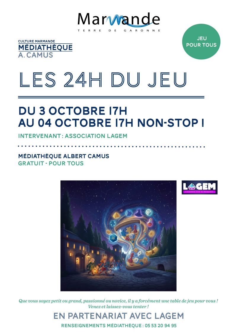 Les 24h du jeu à la Médiatèque