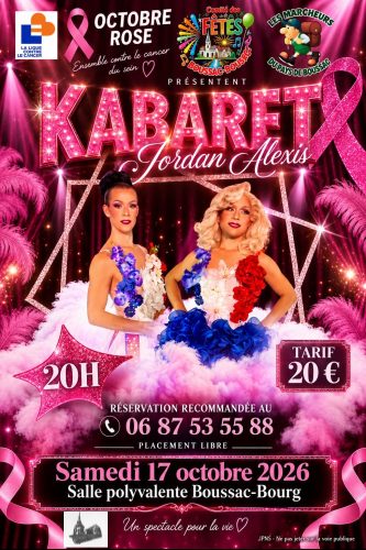 Octobre rose : Kabaret Jordan et Alexis
