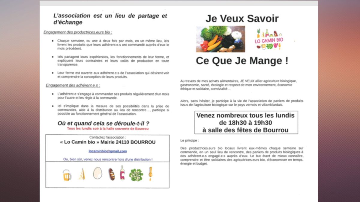 Marché du lundi soir à Bourrou