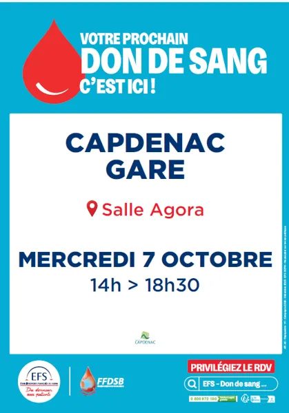 Don du Sang à Capdenac-Gare