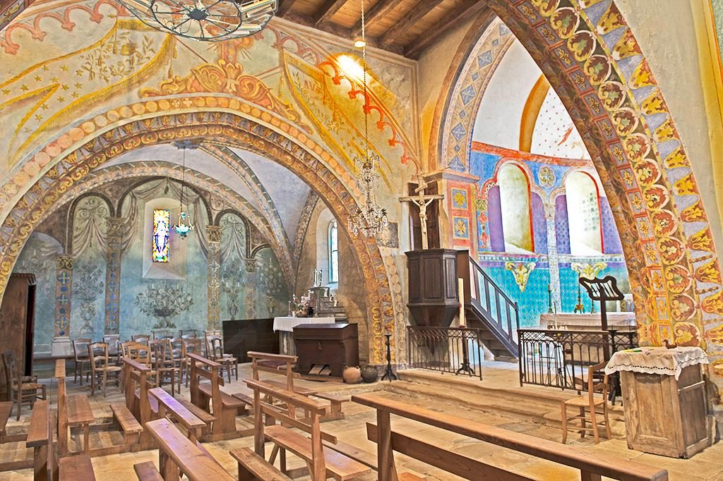 Fresques de l'Église St Georges à St Cirq Madelon