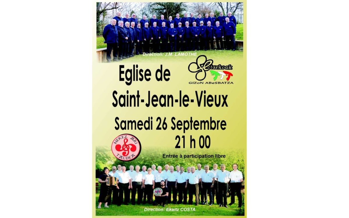 Choeurs basques d'hommes Nekez Ari et Etxekoak