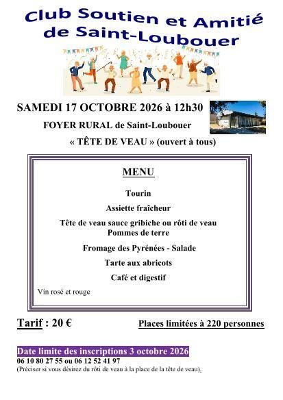 Repas tête de veau