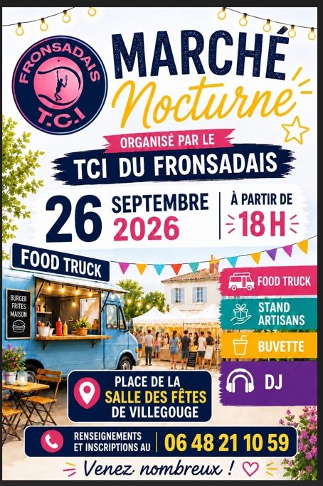 Marché nocturne de Villegouge