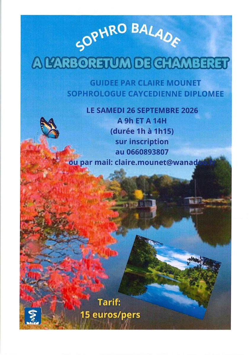 Sophro balade à l'arboretum de Chamberet