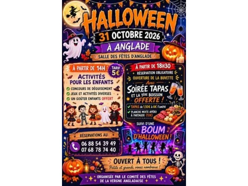Halloween à Anglade