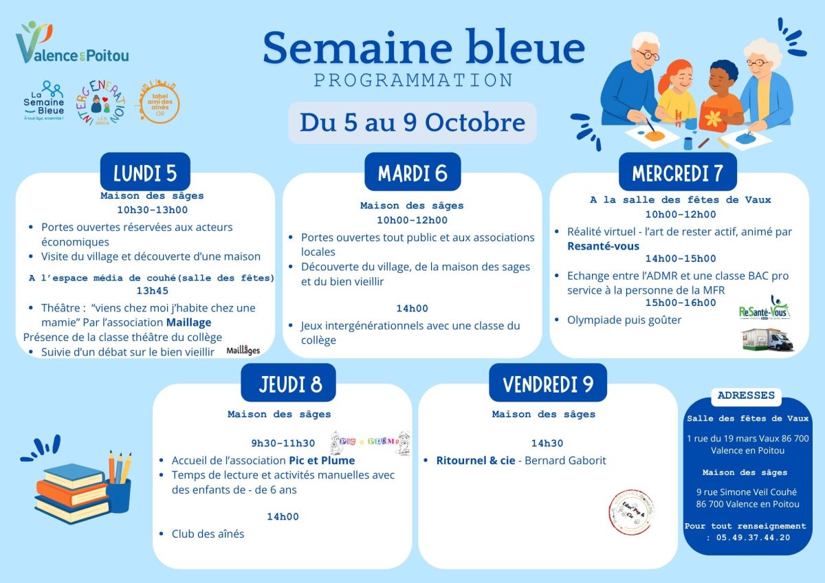 La Semaine Bleue : Premier jour
