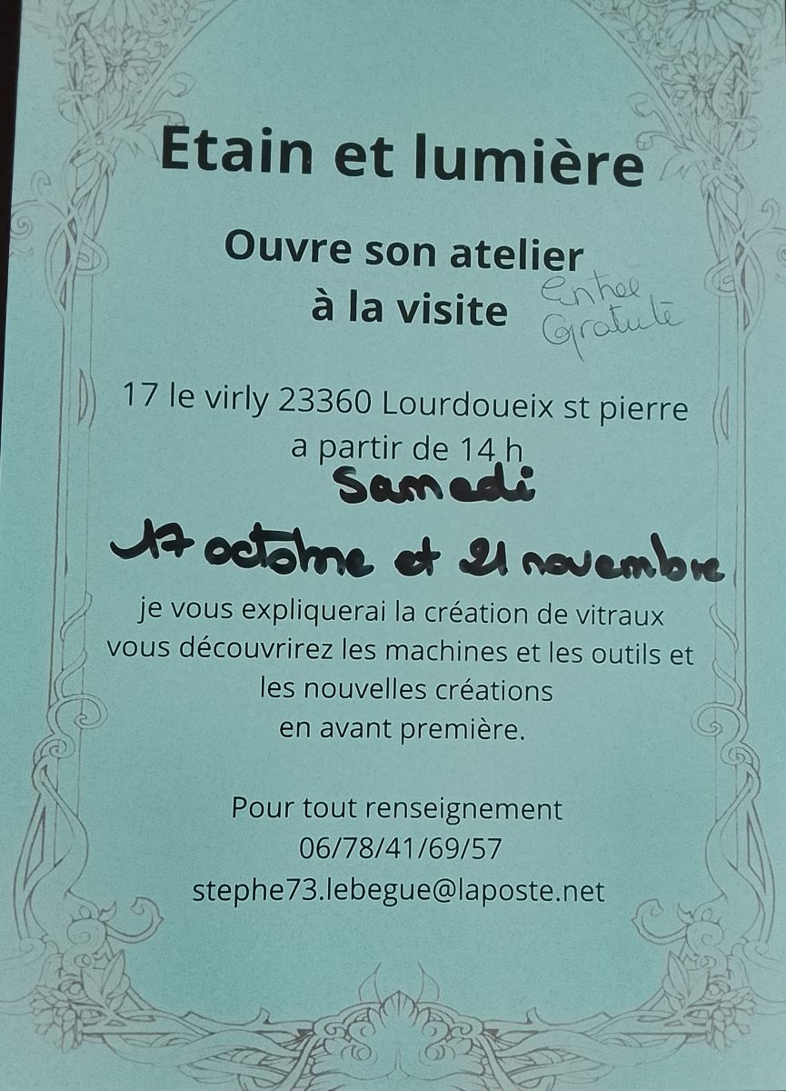 Etein et lumière ouvre son atelier