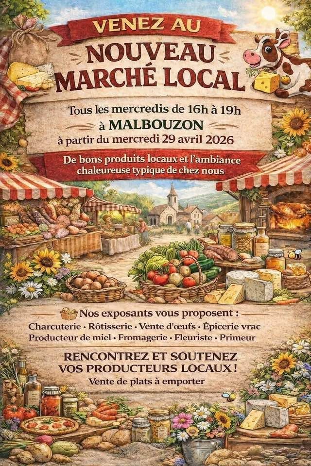 MARCHÉ HEBDOMADAIRE DE MALBOUZON