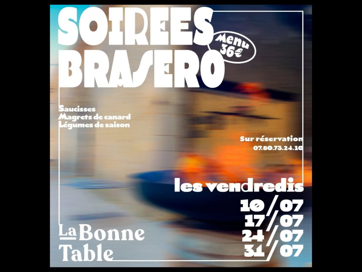Soirée brasero à La Bonne table