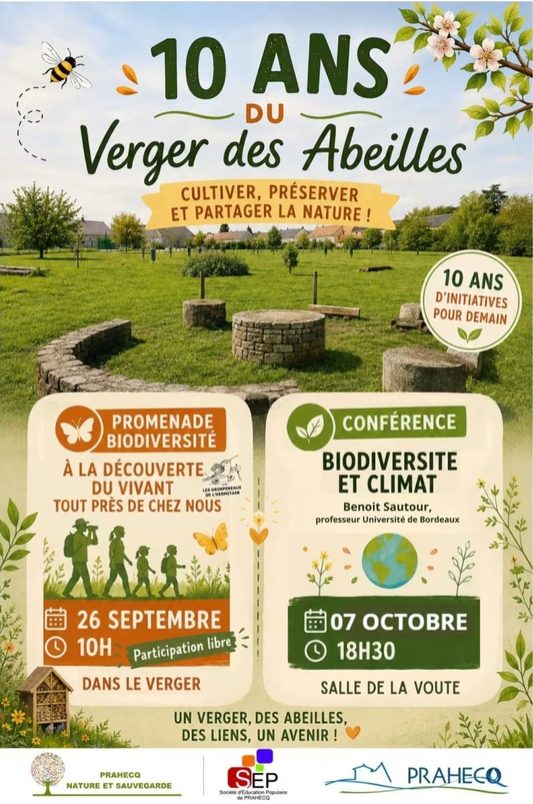 Les 10 ans du verger des abeilles à Prahecq