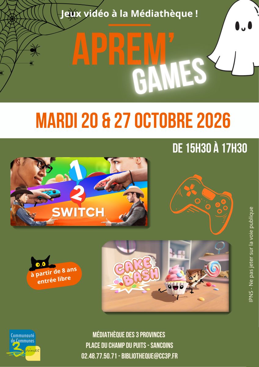 Aprem' Games : Jeux vidéo à la Médiathèque !