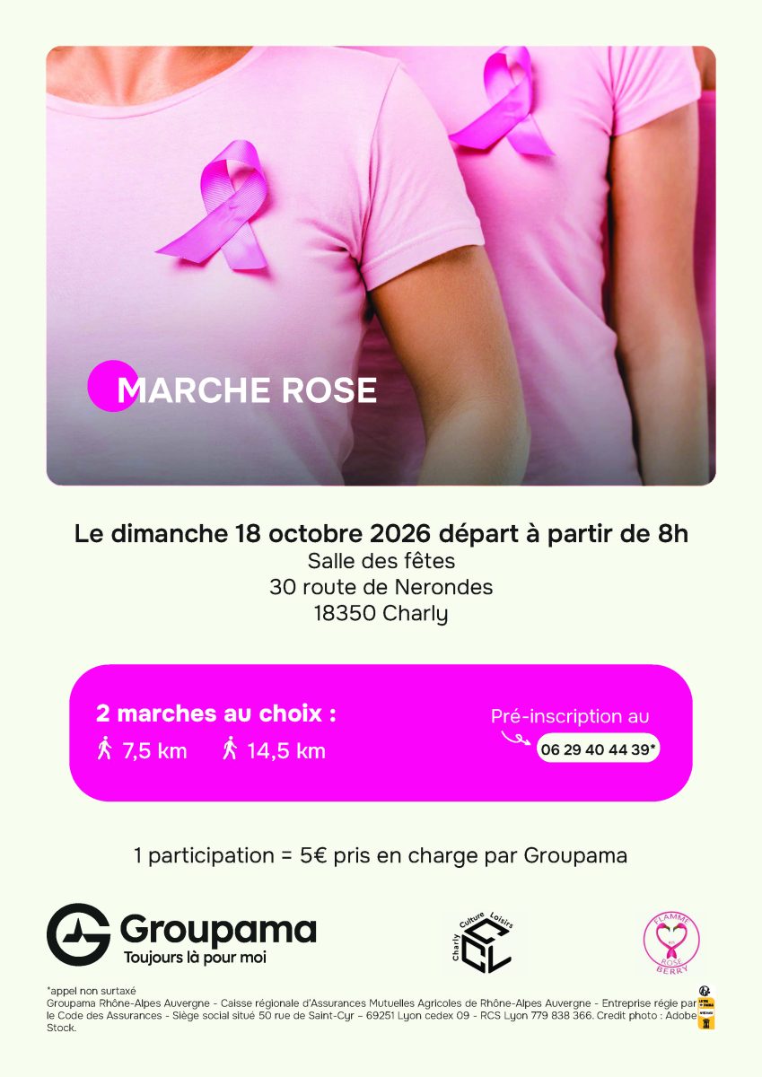 Marche Rose à Charly