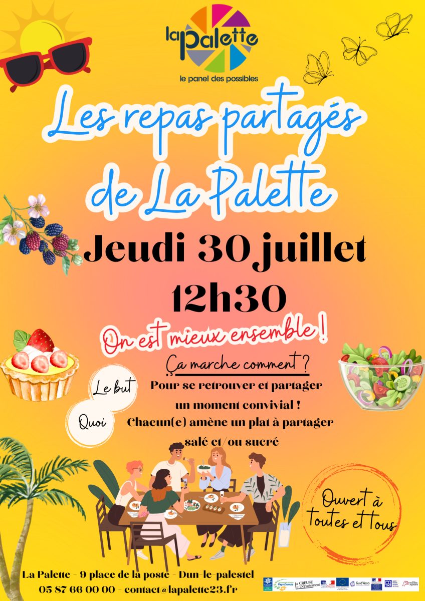 Les repas partagés de La Palette