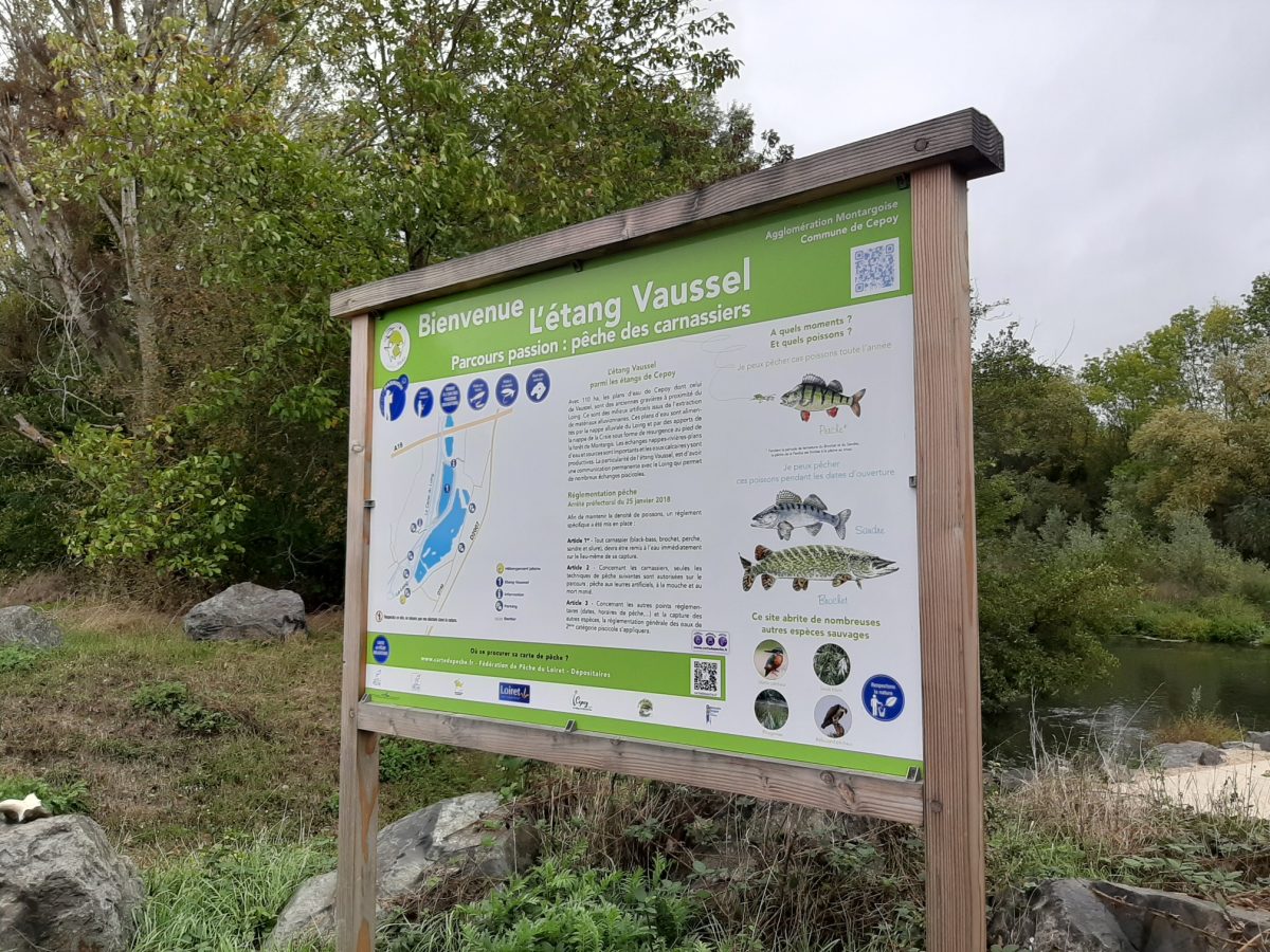 Pêche à l'étang de Vaussel de Cepoy