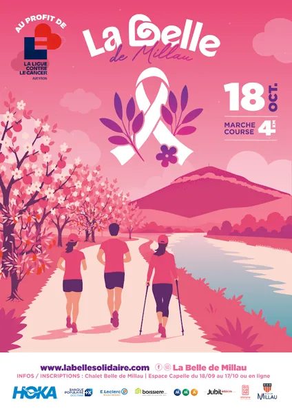La Belle de Millau (marche, course au profit de la ligue contre la cancer)