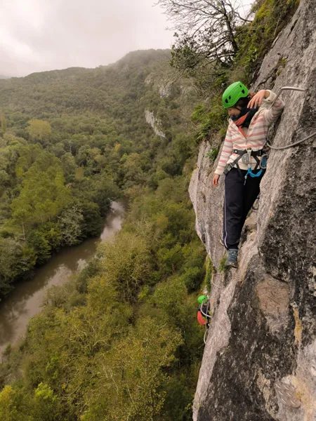 Via ferrata au Liauzu avec Nicolas Daniel