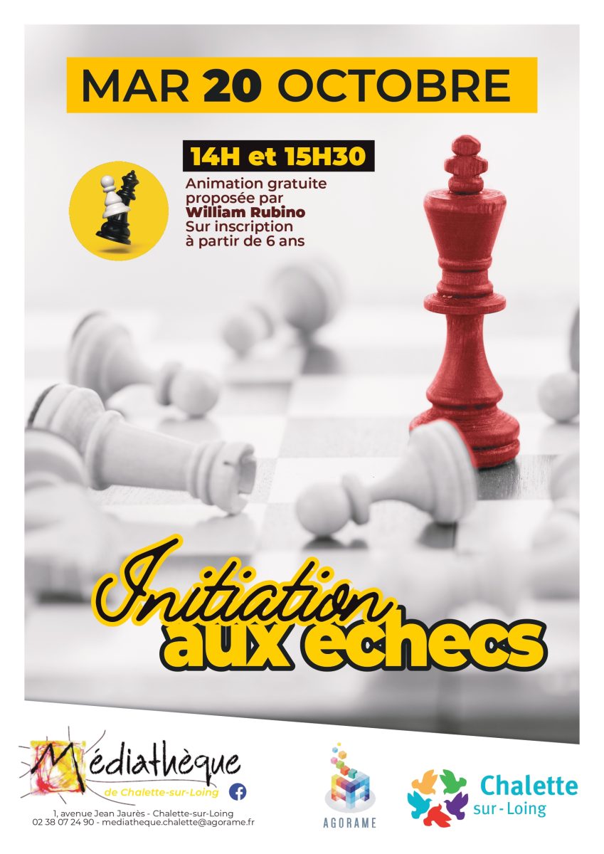 Initiation au jeu d'échecs animé par William Rubino