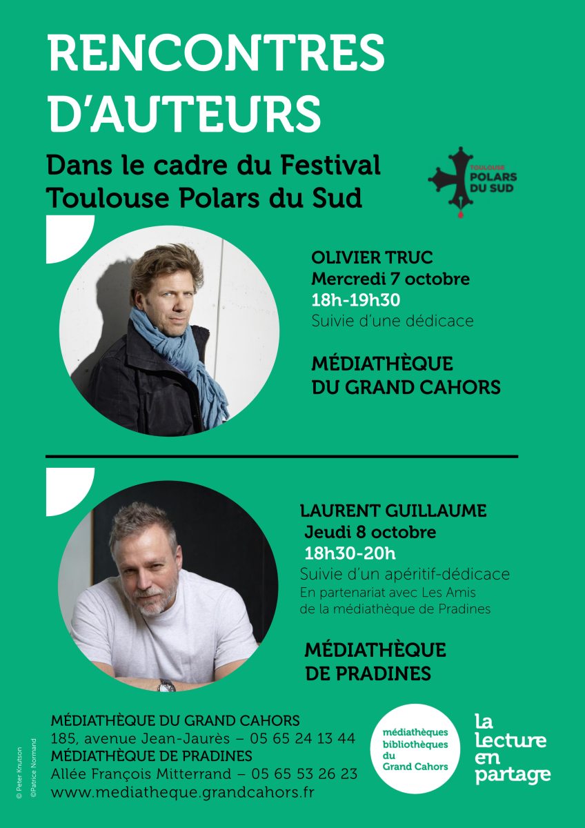 Rencontre d'auteur : Olivier Truc à la Médiathèque du Grand Cahors