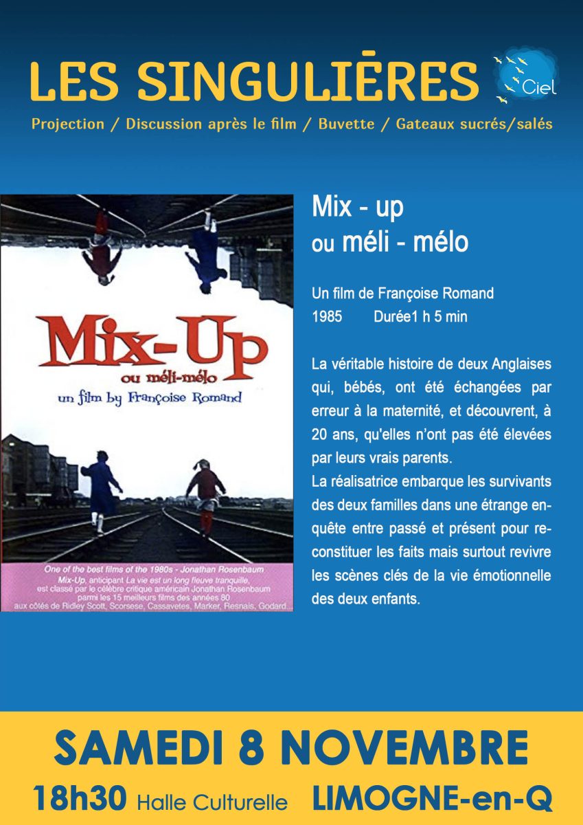 Les Singulières : Projection  du film "Mix'up ou méli-mélo"