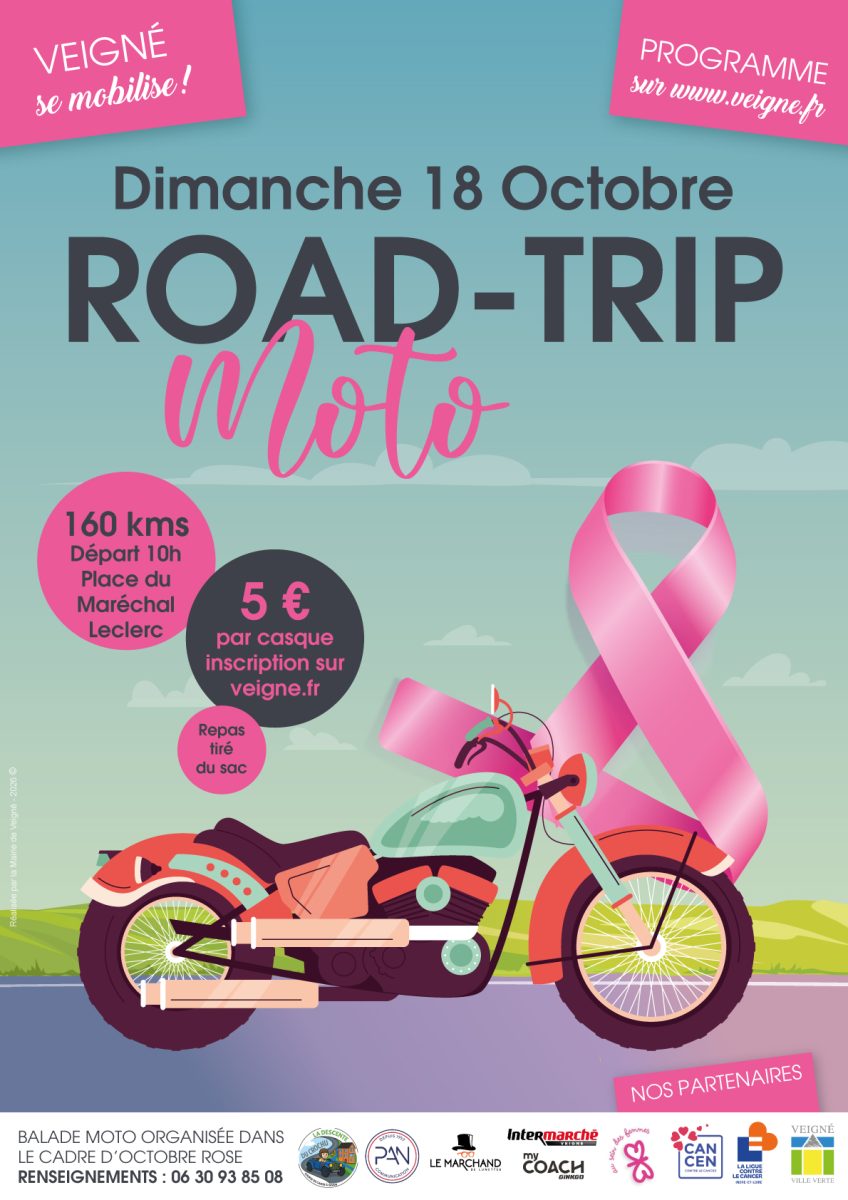 Octobre rose : Road Trip moto