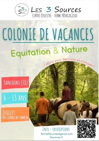 Colonies de vacances équitation et nature