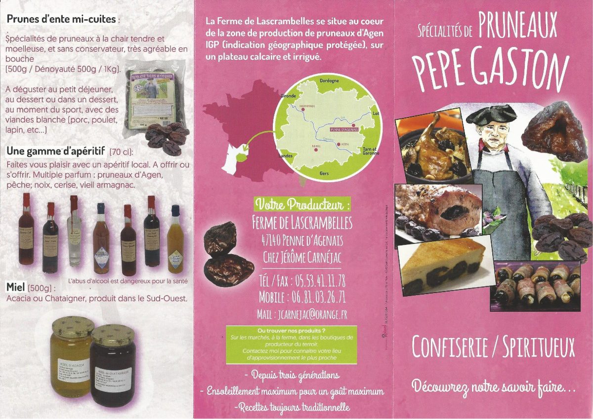 Les pruneaux pépé Gaston