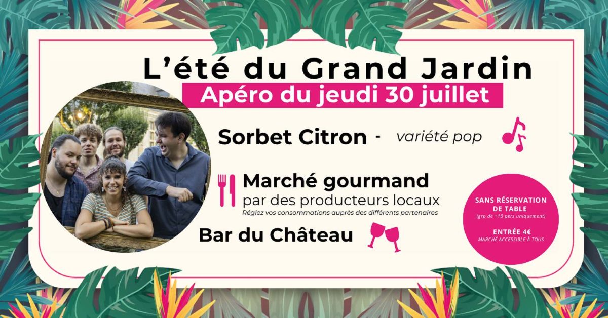 Apéro du jeudi 30 juillet - Sorbet Citron
