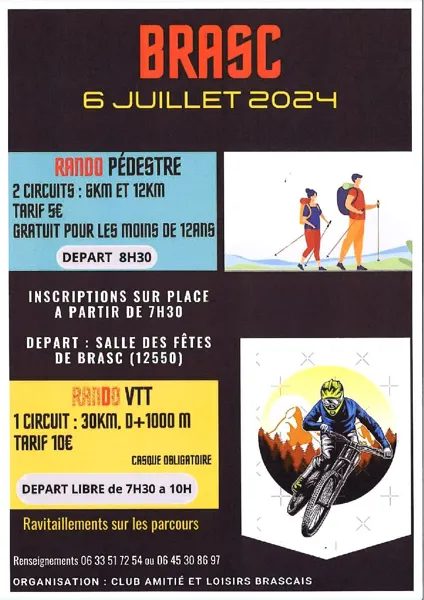 Journées Randonnées VTT à Brasc