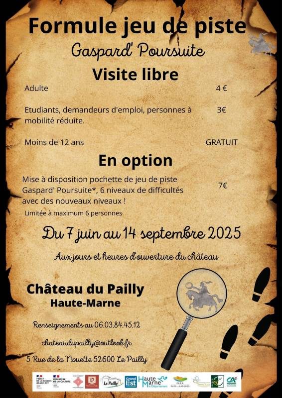 Gaspard'poursuite au Château du Pailly