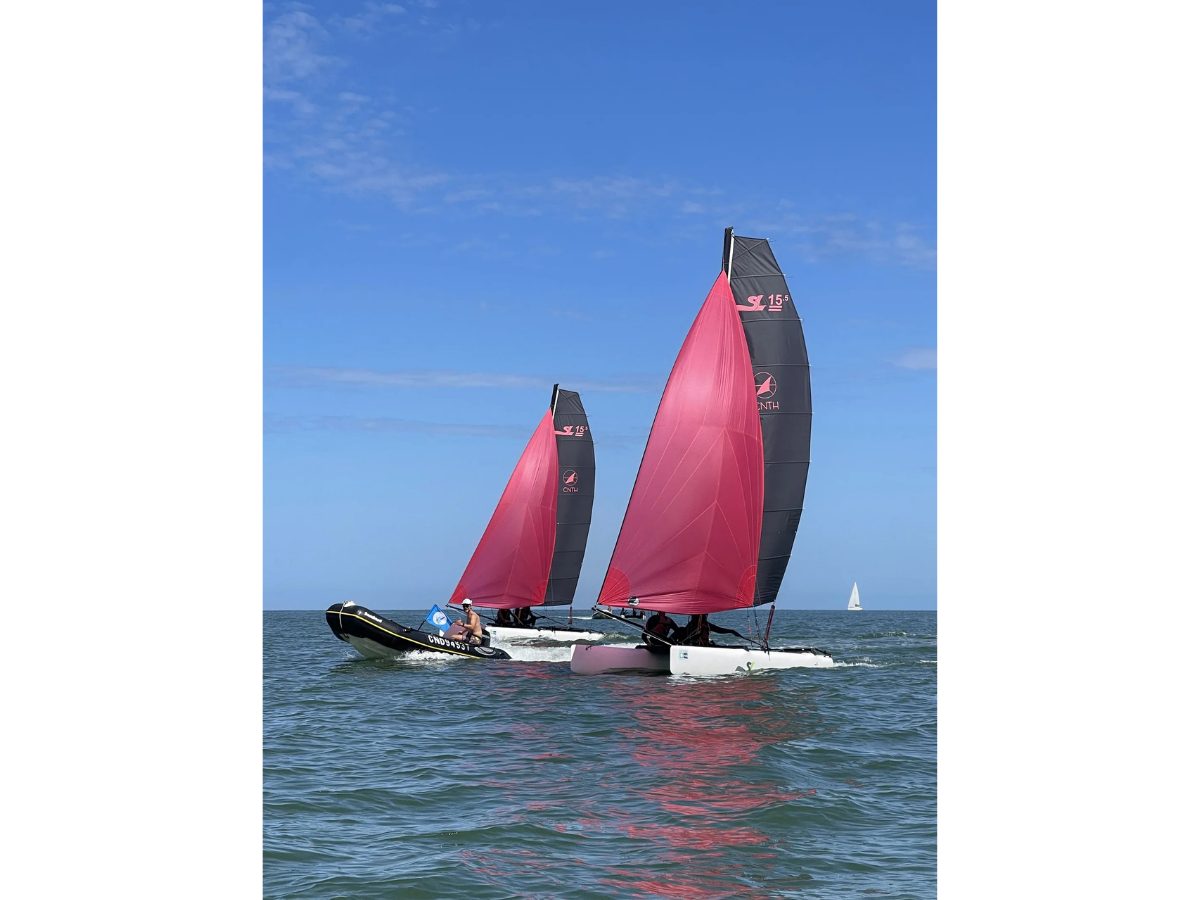 Entraînements trimestriels de catamaran avec le Club Nautique de Trouville Hennequeville CNTH