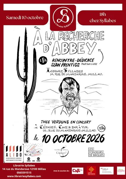 Rencontre littéraire avec l'auteur Sean Prentiss et concert de Thee Verduns - Librairie Syllabes