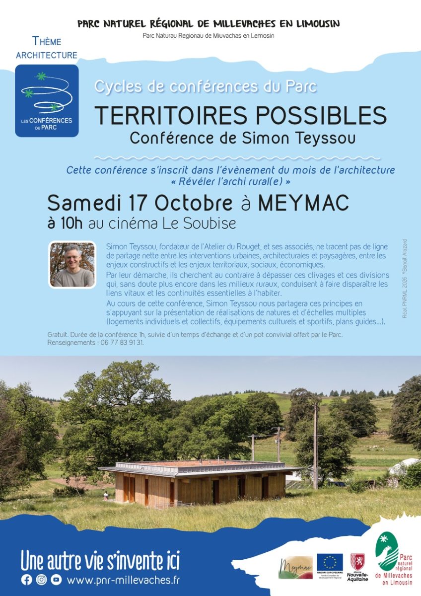 Cycles de conférences du Parc | TERRITOIRES POSSIBLES par Simon Teyssou