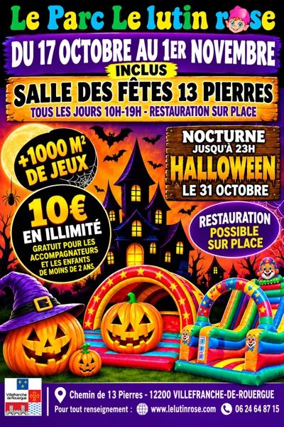 Parc "Le Lutin Rose" - Vacances de Toussaint