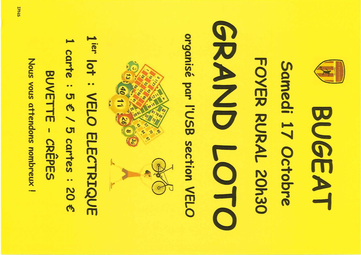 Grand Loto de l'USB Section Vélo